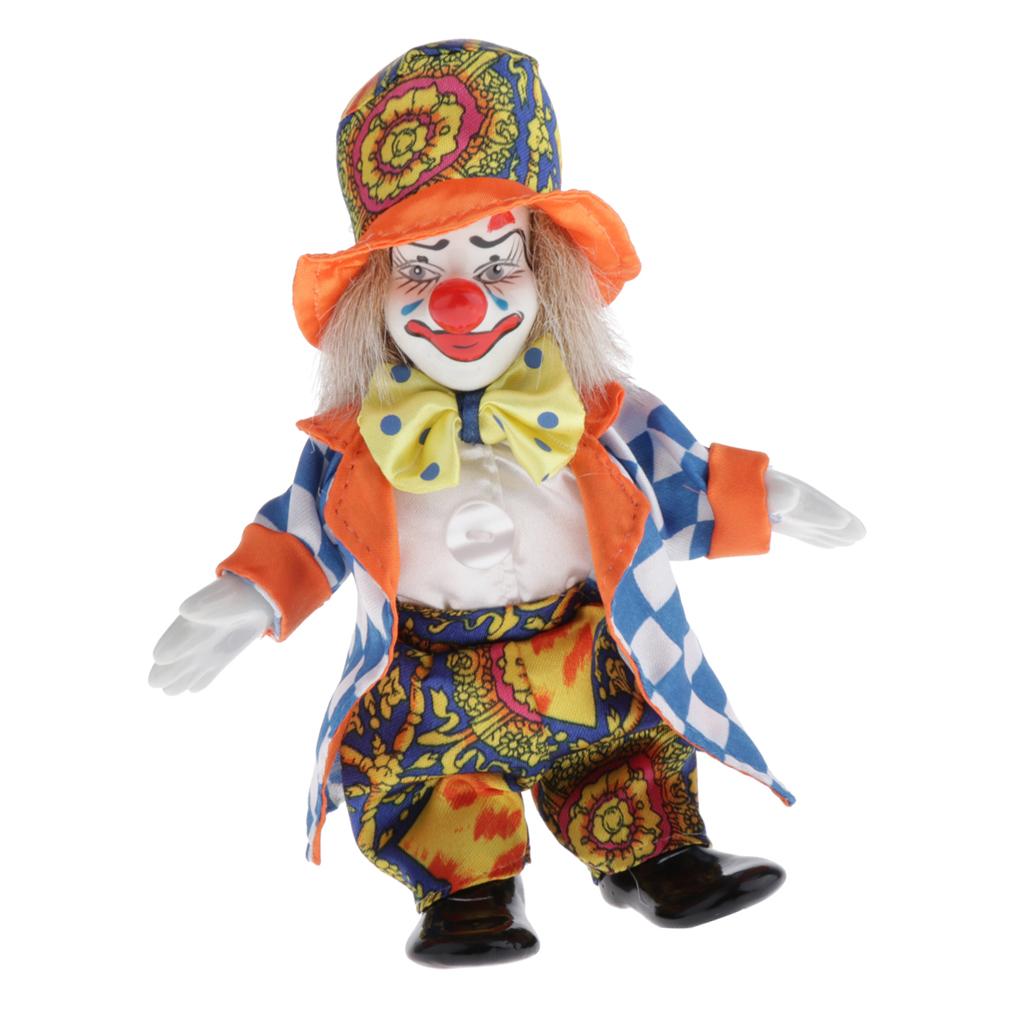 Vintage Collectible Clowns - Keramische porseleinen nar-clownpoppen verzamelbare miniatuur vintage