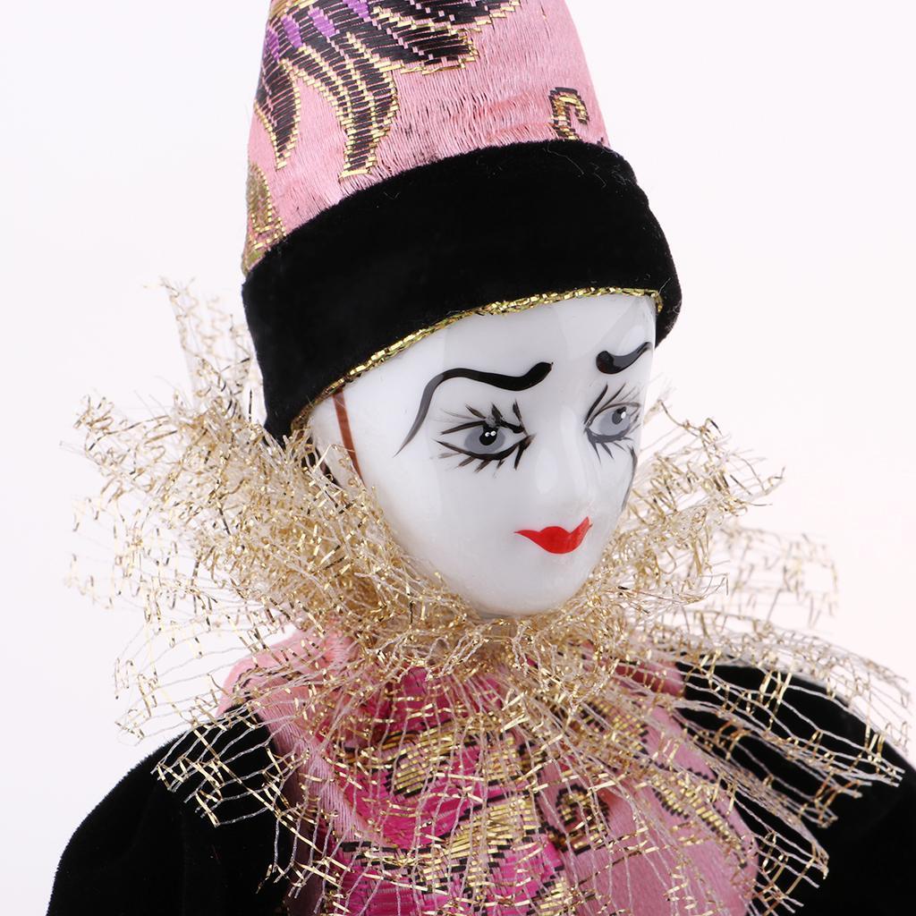 Vintage Collectible Clowns - 22 cm porseleinen clownpoppen, verzamelbare vintage