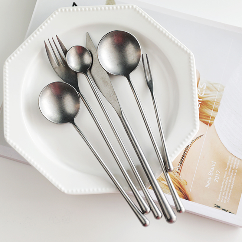 Vintage Collectible Spoons - Retro 304 Roestvrij Stalen Bestek Set