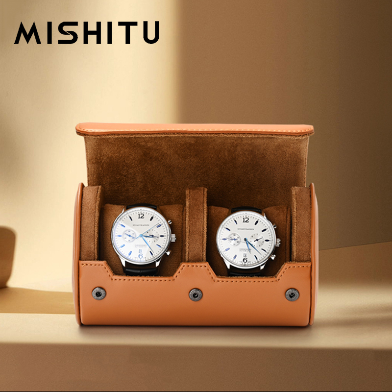 Vintage Collectible Item - MISHITU 1/2/3-Slot Horloge Opslag Roll Reistas