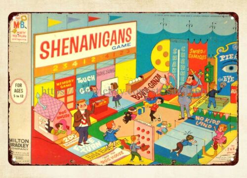 Vintage And Collectible Stores - Shenanigans Board Game 1964 metalen blikken