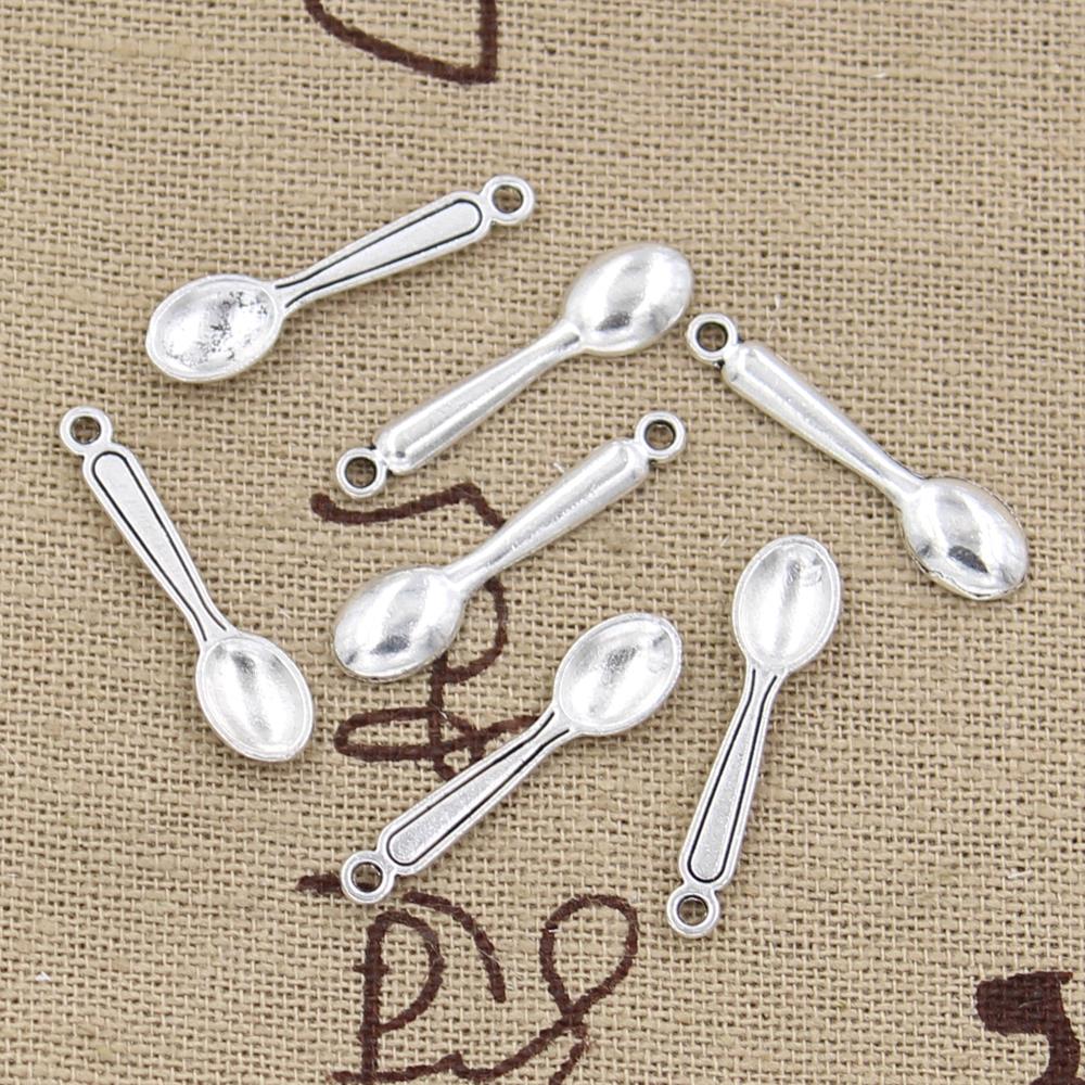 Vintage Collectible Spoons - 30Pcs Charms Keuken Koken Lepel 24X6Mm