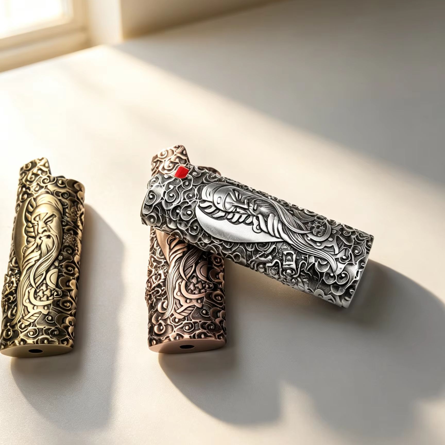 Vintage Collection - Zinklegering aanstekerhoes voor BIC J6 3D
