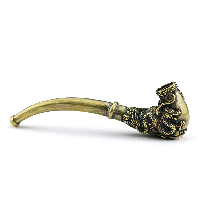 Vintage Collectible Furniture - Vintage Handgemaakte Pijp Handgemaakte Koperen Bong
