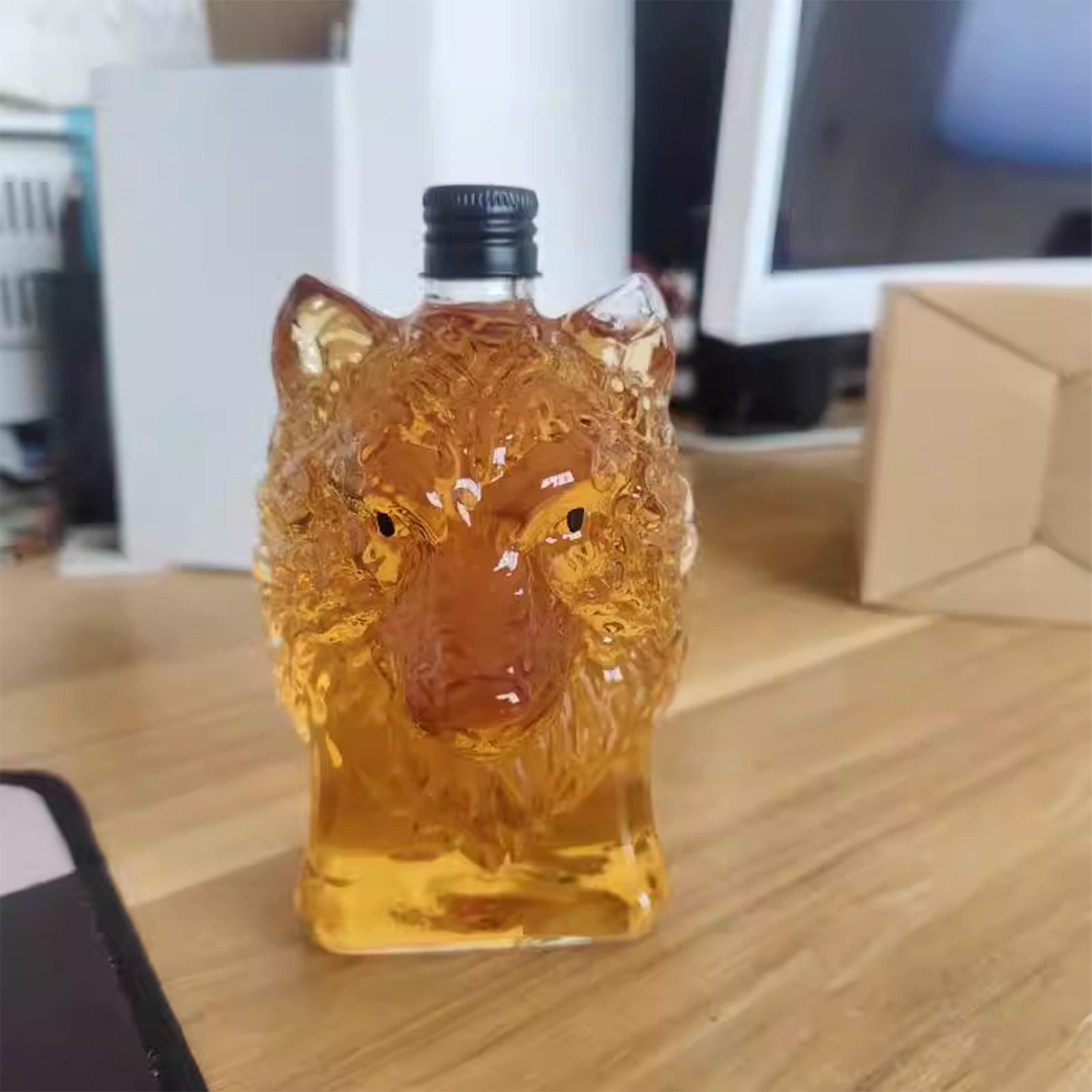 Whiskeyfles Wolfvormige wijnbe - Vintage Collectible Bottles recensie en prijs