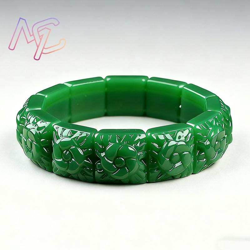 Echte Jade Bloem Armband Desig - Vintage Collectible Item recensie en prijs