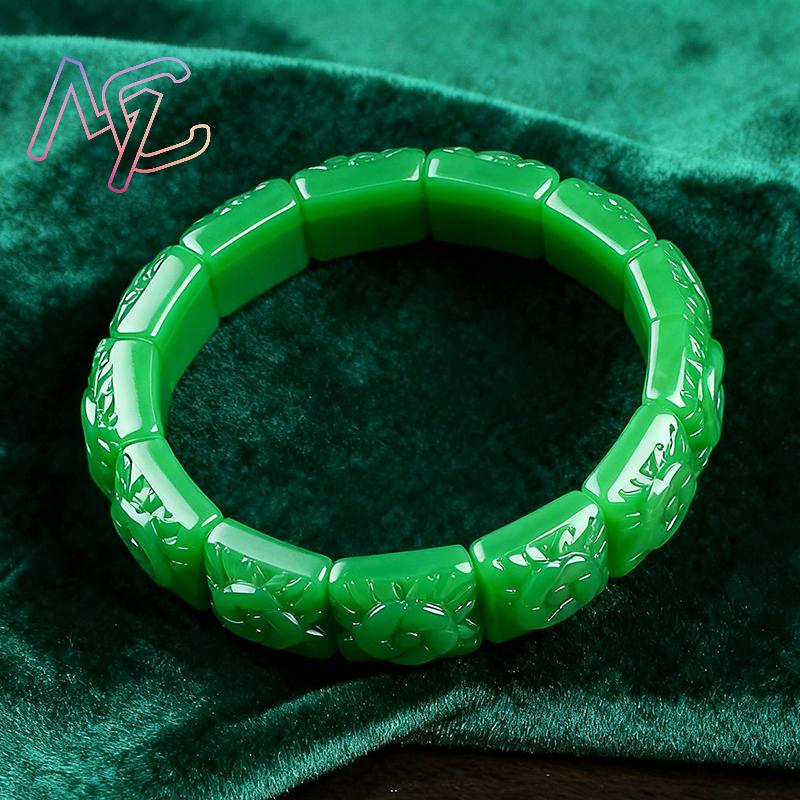 Echte Jade Bloem Armband Desig - Vintage Collectible Item recensie en prijs