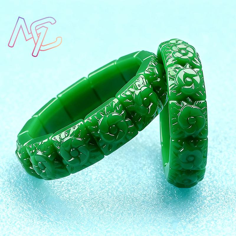 Echte Jade Bloem Armband Desig - Vintage Collectible Item recensie en prijs