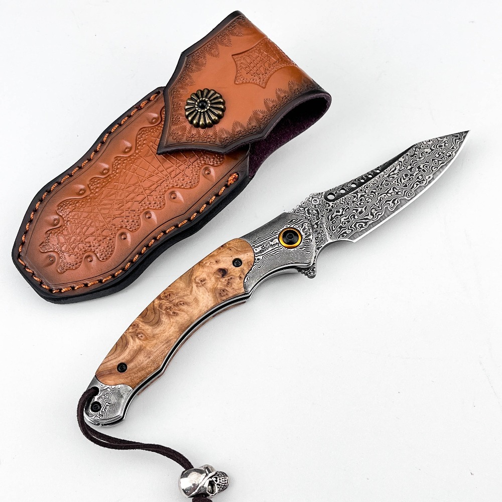 Hoogwaardig damastpatroon vouw - Vintage Collectible Knife recensie en prijs