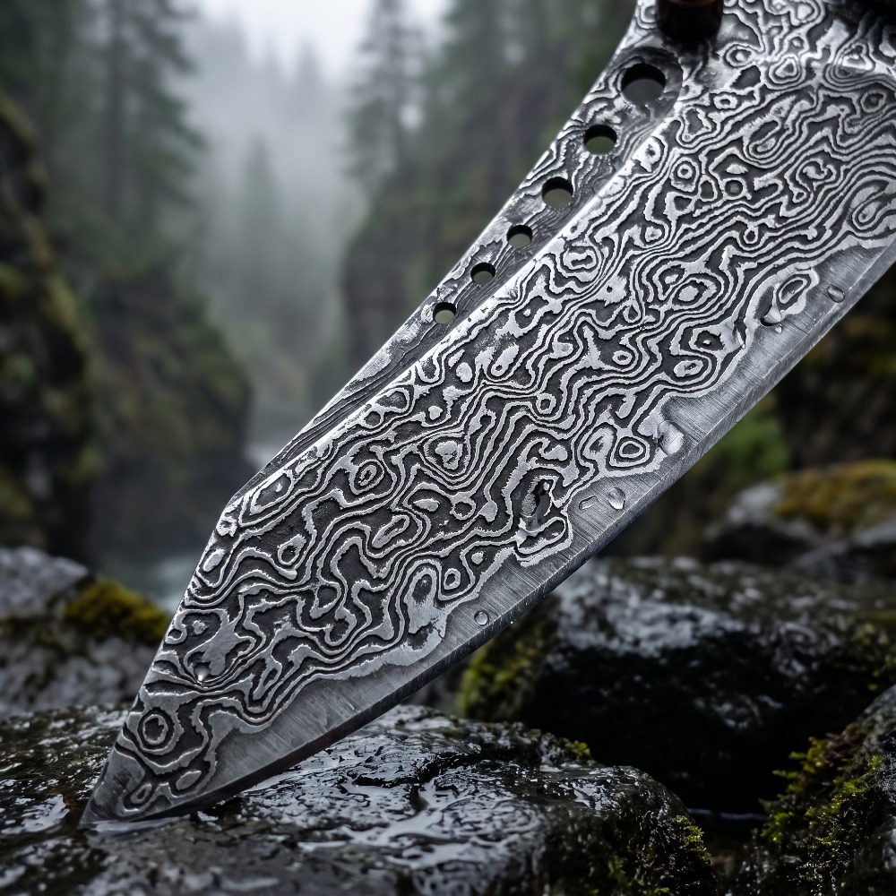 Hoogwaardig damastpatroon vouw - Vintage Collectible Knife recensie en prijs