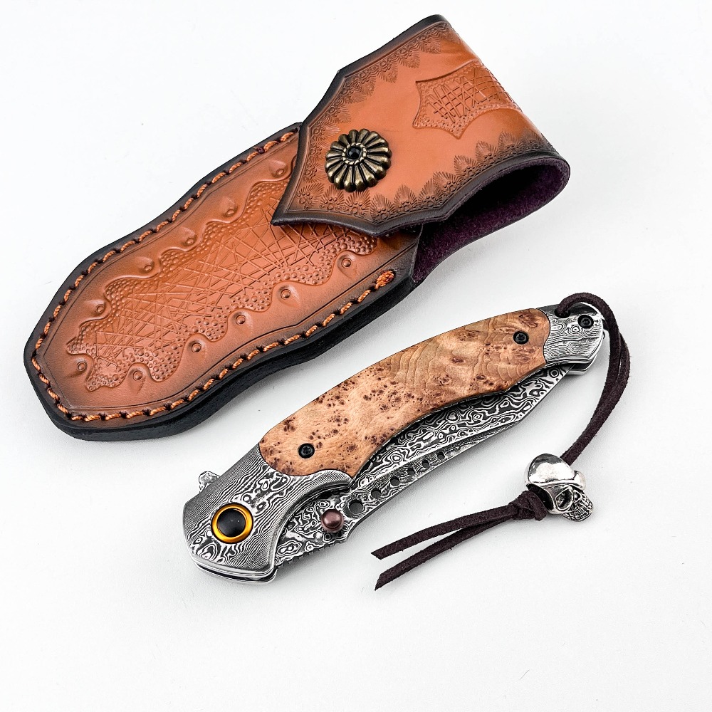 Hoogwaardig damastpatroon vouw - Vintage Collectible Knife recensie en prijs