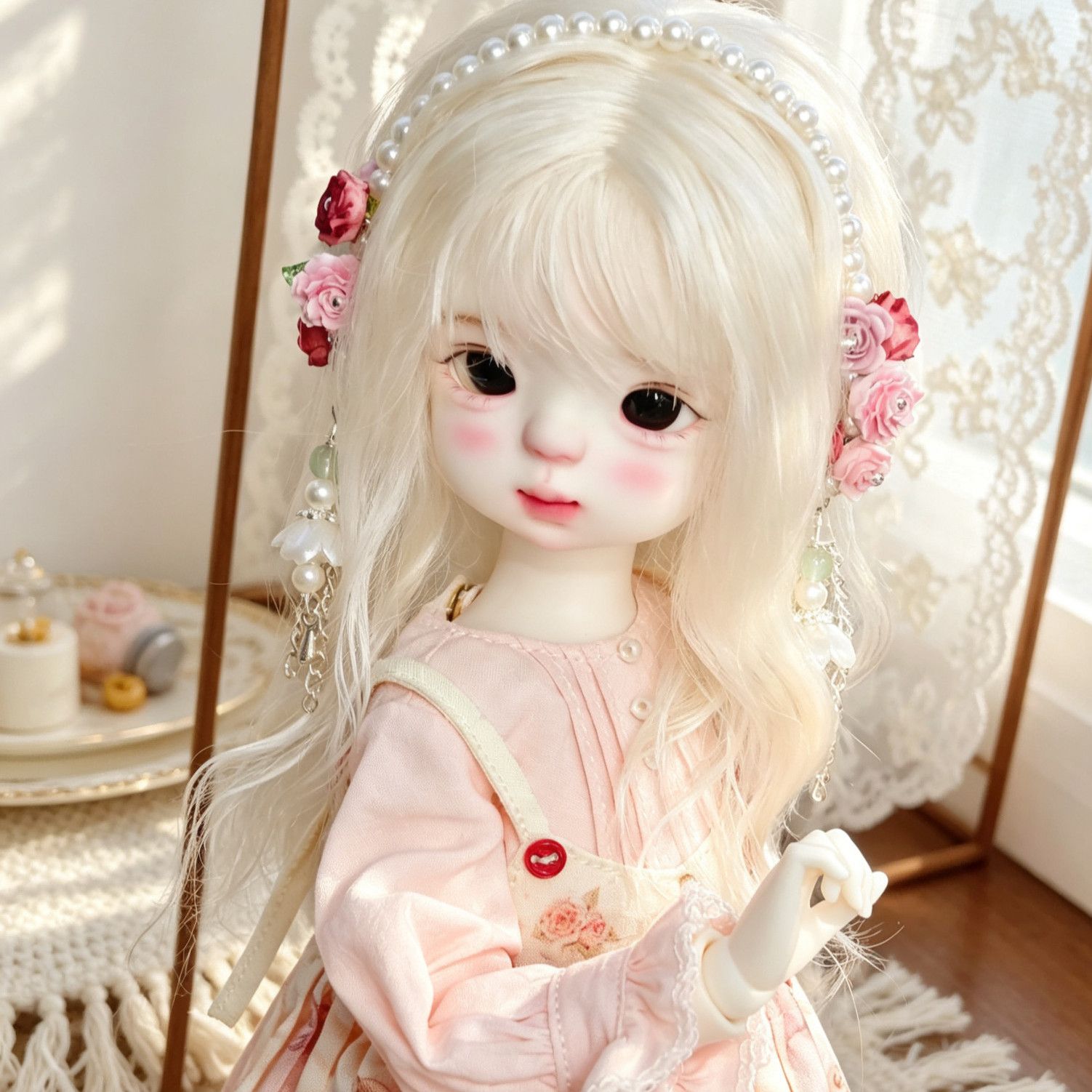 Handgemaakte parelbloem haarba - Vintage Collectible Accessories recensie en prijs